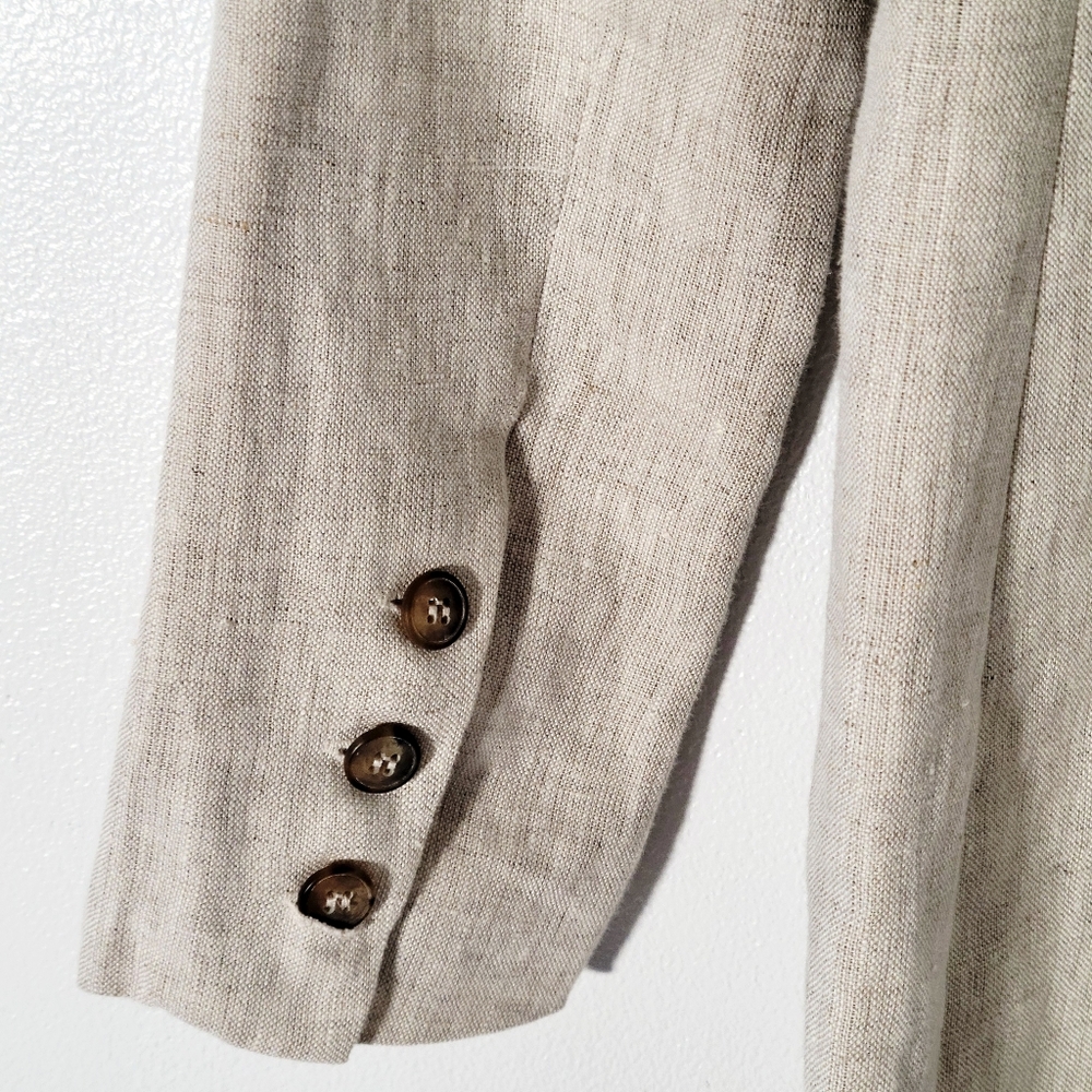Reformation Aaron Blazer Dress Linen Natural size 2 - Picture 11 of 14